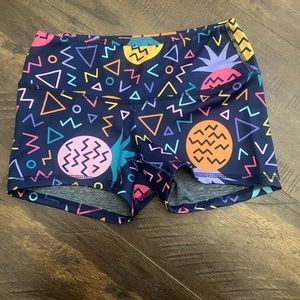 2Pood Performance Shorts Workout Gym Training Athletic Running Lifting Abstract